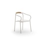 Stylish Salò Chair with Cushion by Unopiù - Sand Aluminum Frame