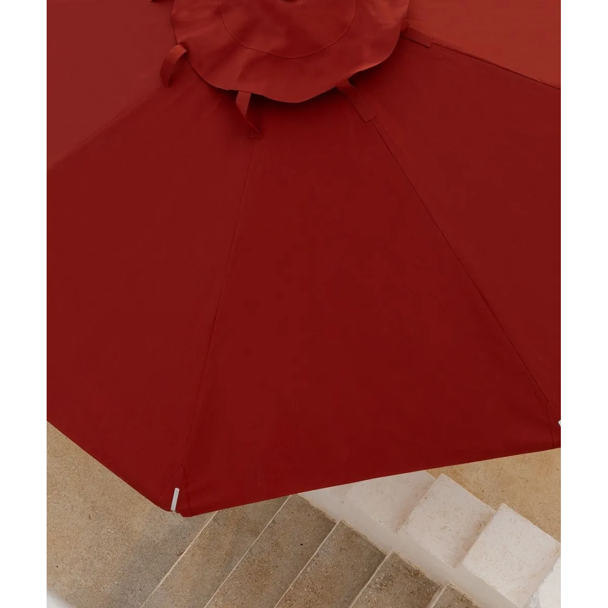 Square Sun Umbrella 300x300 cm Lipari by Unopiù - Rust Finish