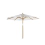 Ombrellone Rotondo Ø 350 cm Lipari Unopiù Bianco Naturale - Eleganza Estiva