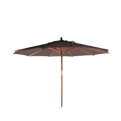 Round Sun Umbrella Ø 400 cm Lipari by Unopiù in Coffee Color