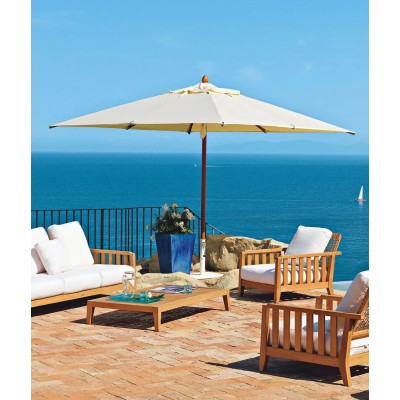 Ombrello rettangolare 250 x 350 cm Lipari di Unopiù Colori naturali