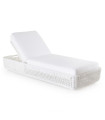 Chaise longue avec coussin Agorà Unopiù blanche