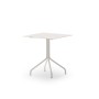 Table carrée Salò en aluminium sable - Unopiù, élégance et durabilité