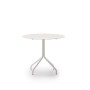 Salò Round Table by Unopiù | Sand-Coloured Aluminium Frame