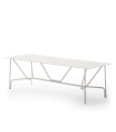 Tavolo Salò rettangolare di Unopiù, struttura in tubolare di alluminio 279 cm color sabbia