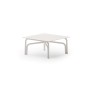 Stylish Square Aluminium Coffee Table Salò by Unopiù - Sand Colour