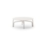 Salò Round Coffee Table by Unopiù - Sand-Coloured Aluminium Frame