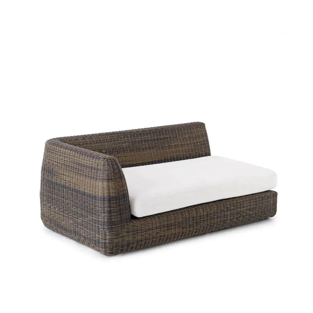 End module right with cushion Agorà from WaProLace by Unopiù in tropical brown