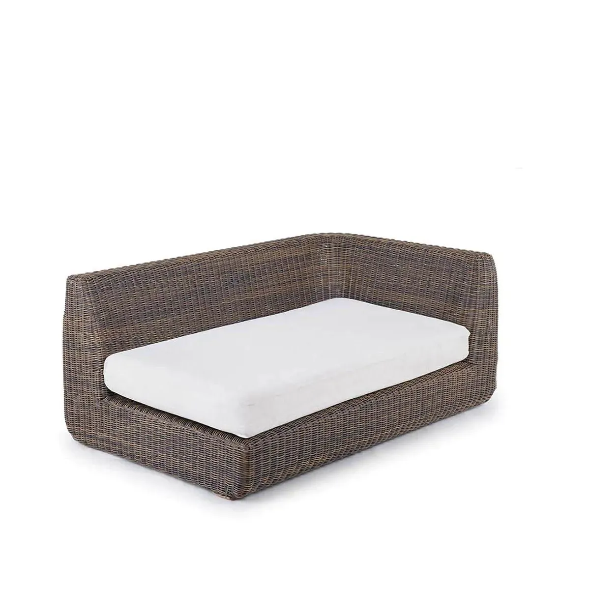 End module left with cushion Agorà from WaProLace by Unopiù in tropical brown