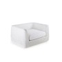 Agorà armchair structure in WaProLace colour white without cushion