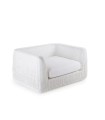 Agorà armchair structure in WaProLace colour white without cushion