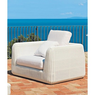 Agorà armchair structure in WaProLace colour white without cushion