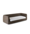 Divano a 3 posti con cuscino di seduta Agorà di Waprolace by Unopiù, colore tropical brown