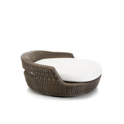 Agorà canapé rond structure sans coussins marron tropical - Unopiù - Élégance et confort