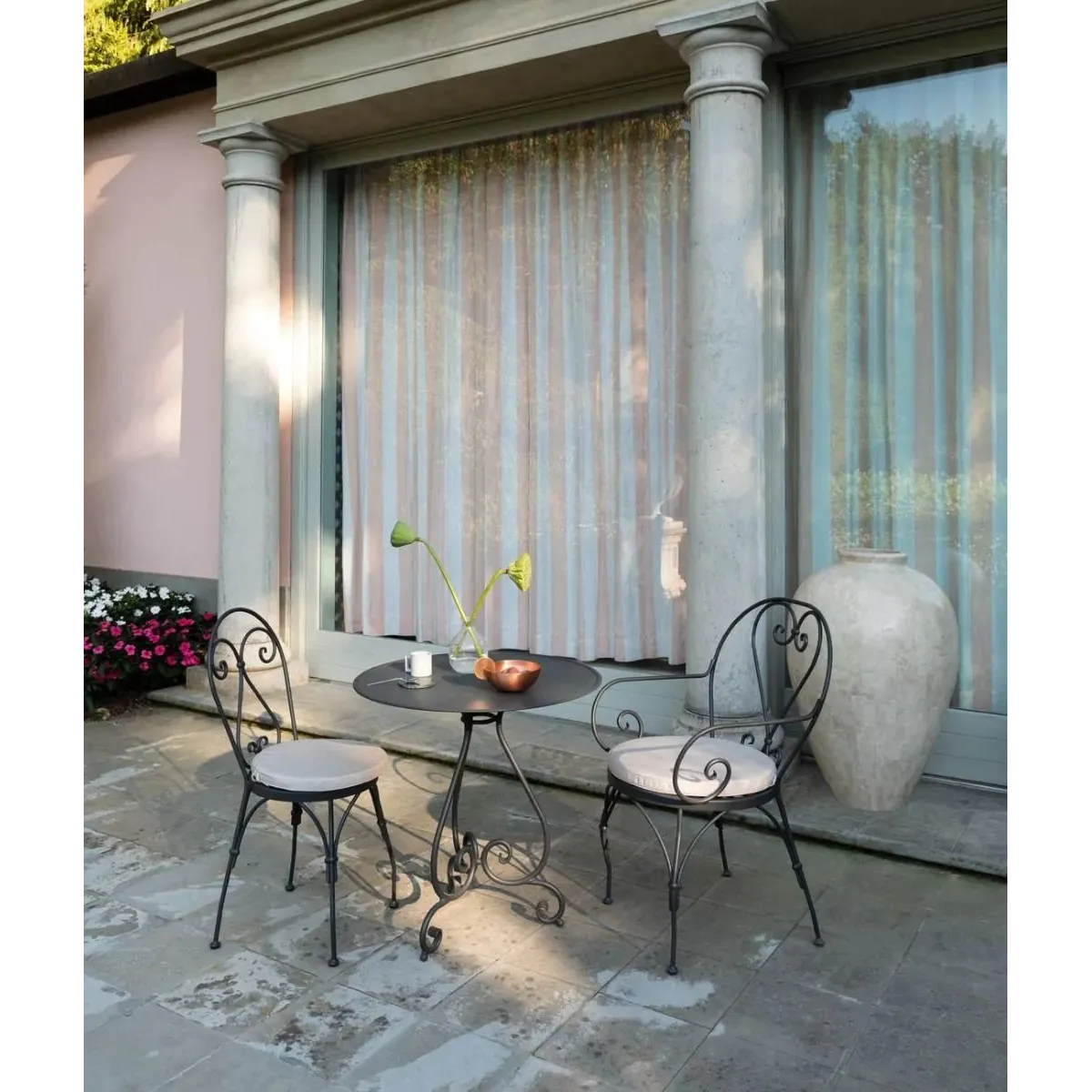 Chaise de jardin Aurora Unopiù - Élégance avec coussin d'assise