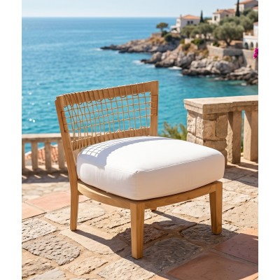 Unopiù Low Armchair Synthesis - Stylish Design with Seat Cushion