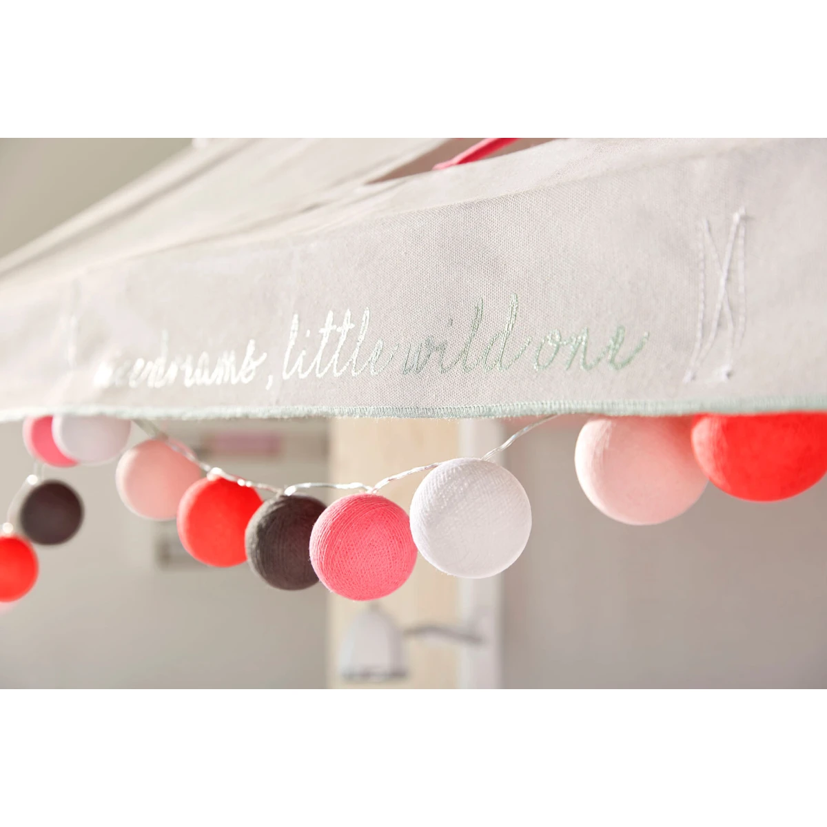 Lifetime WILD CHILD TENT 1, letto a castello 90x200 con tetto in tessuto, parete posteriore in tessuto e struttura a doghe a rul