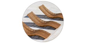 Chaises longues et chaises de jardin